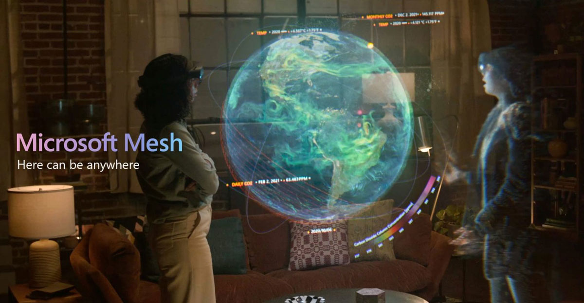 معرفی و بررسی پلتفرم Microsoft Mesh - راهکارهای سازمانی زر